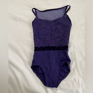 Ainsliewear Lace Velvet Leotard